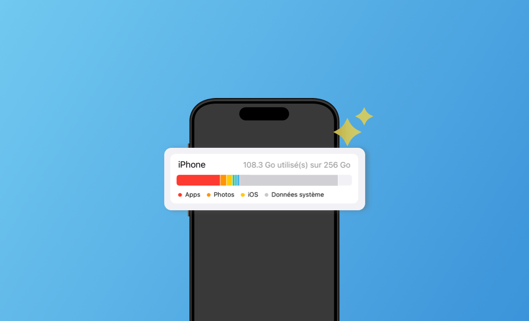 Supprimer les données système iPhone