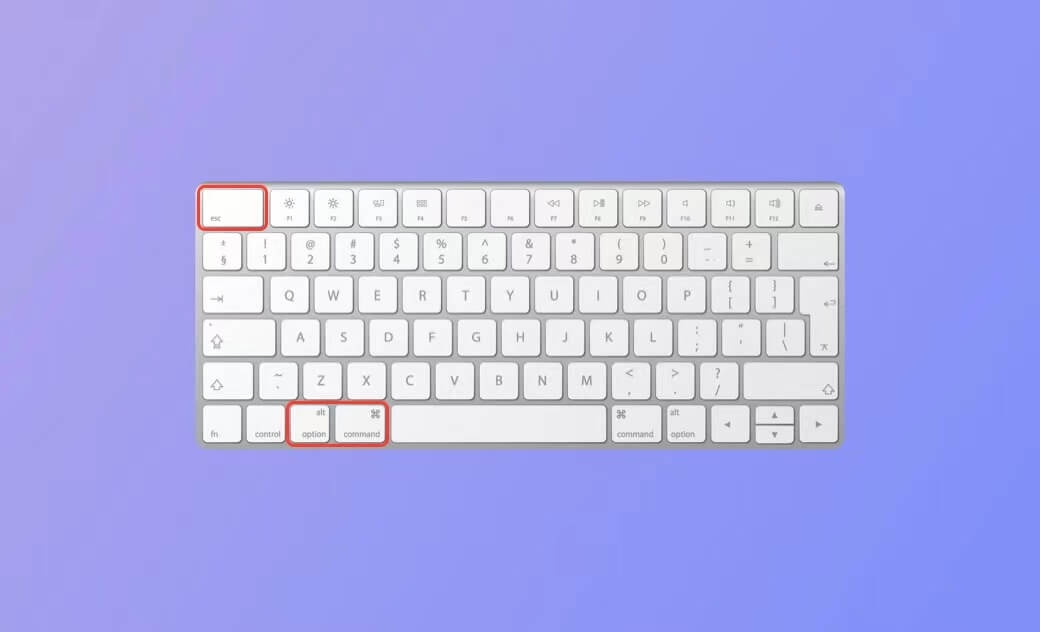 control alt delete Mac