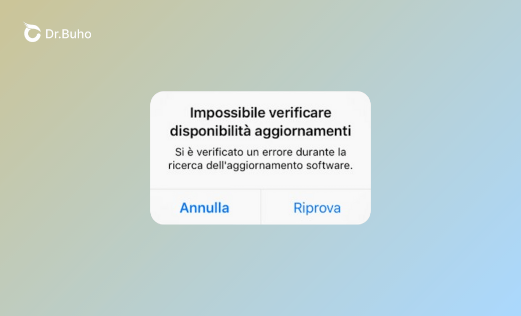 Impossibile verificare disponibilità aggiornamento su iPhone? Risolto!