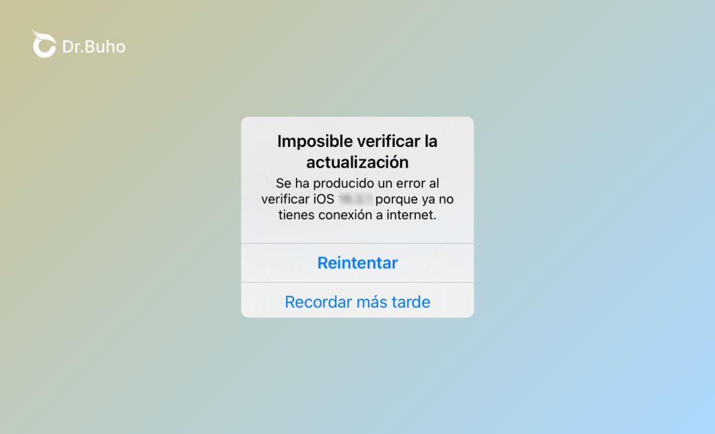 [iOS 26] ¿Imposible verificar la actualización? 11 soluciones