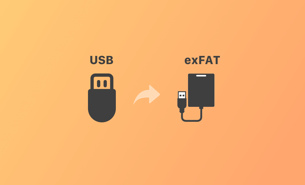 將 USB/HDD 格式化為 exFAT