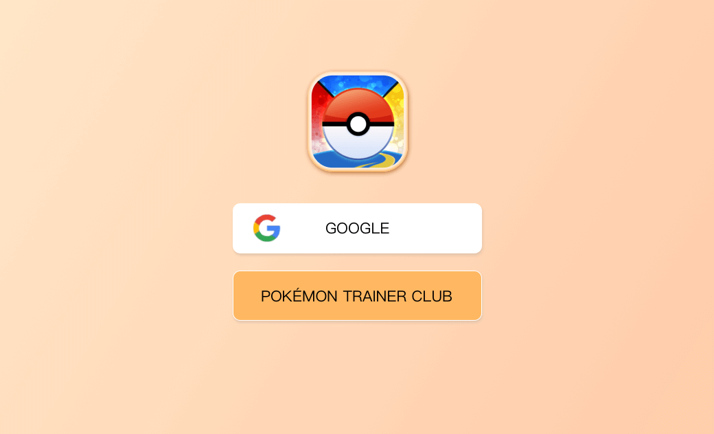 Pokémon Go login