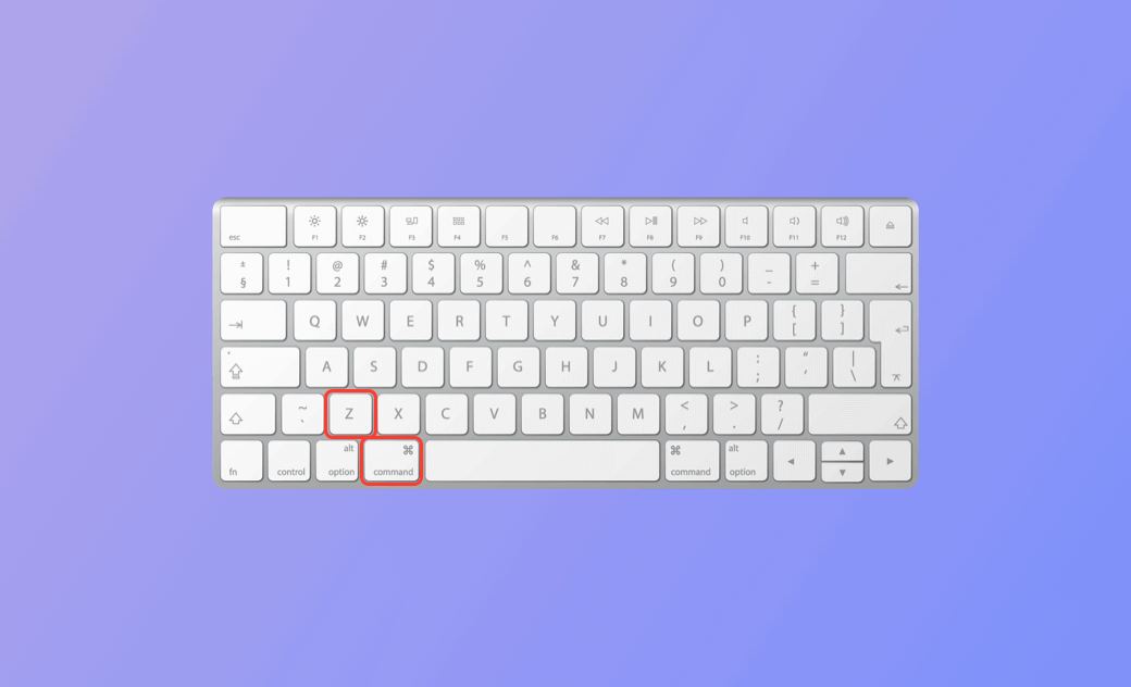 how to undo on Mac