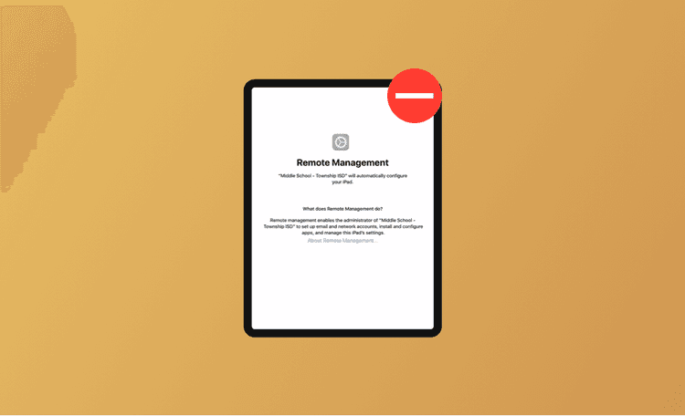 Remove MDM from iPad 