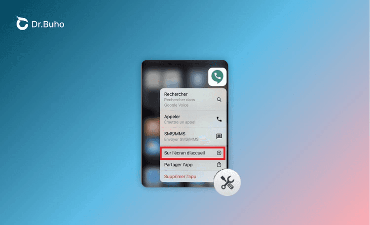 Applications de bureau iPhone disparues