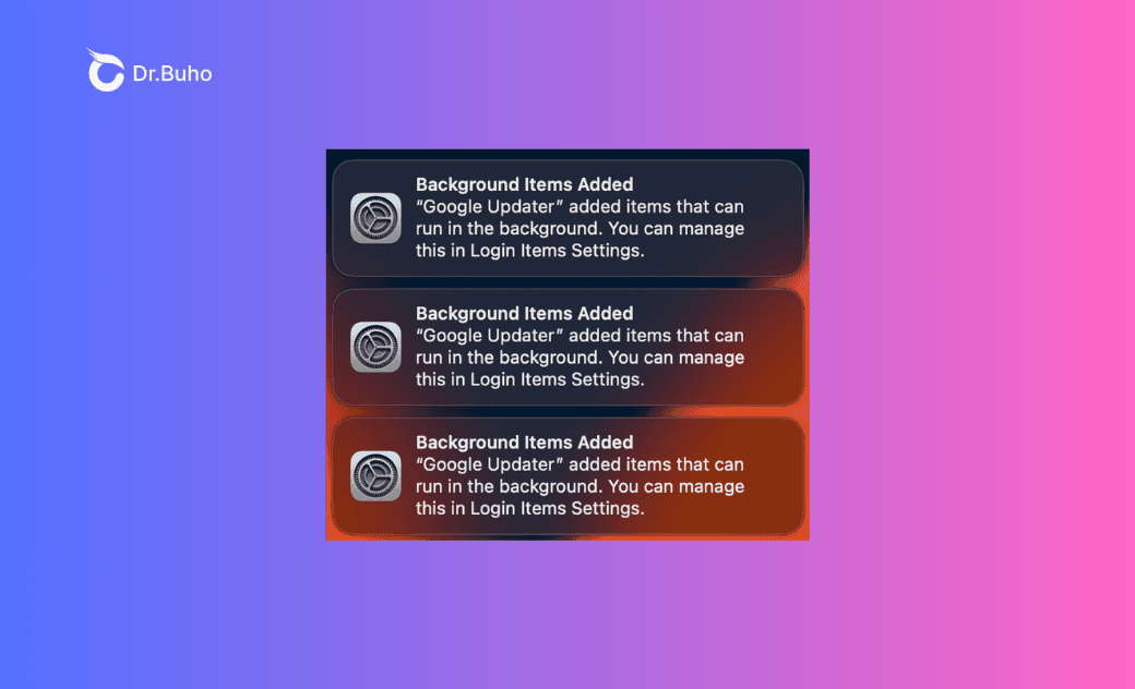 Come disattivare la notifica “Elementi aggiunti in background” su Mac