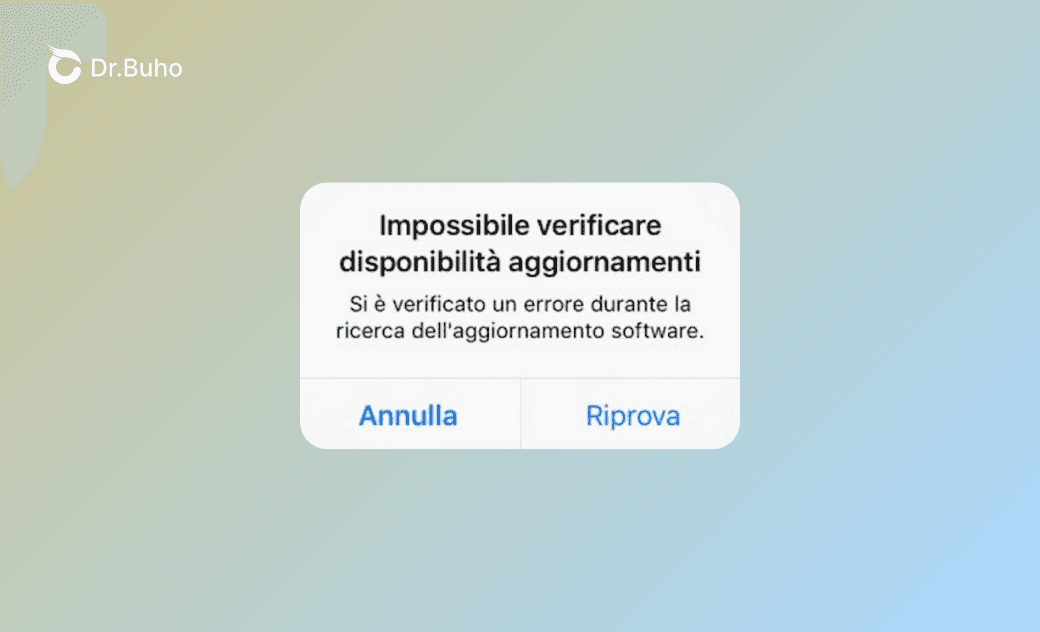 Impossibile verificare disponibilità aggiornamento su iPhone? Risolto!