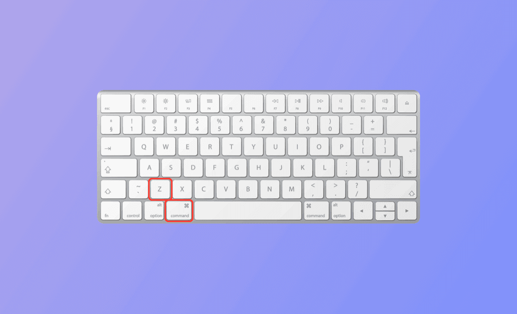 how to undo on Mac