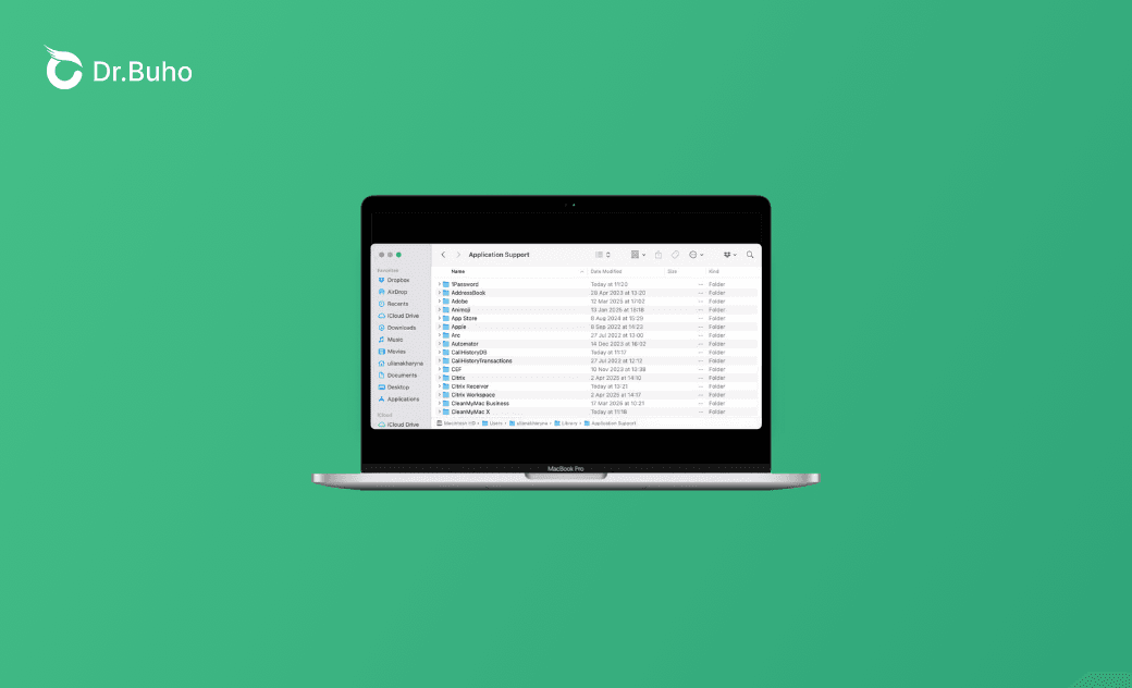 Mac-Ordner „Application Support“ finden und löschen