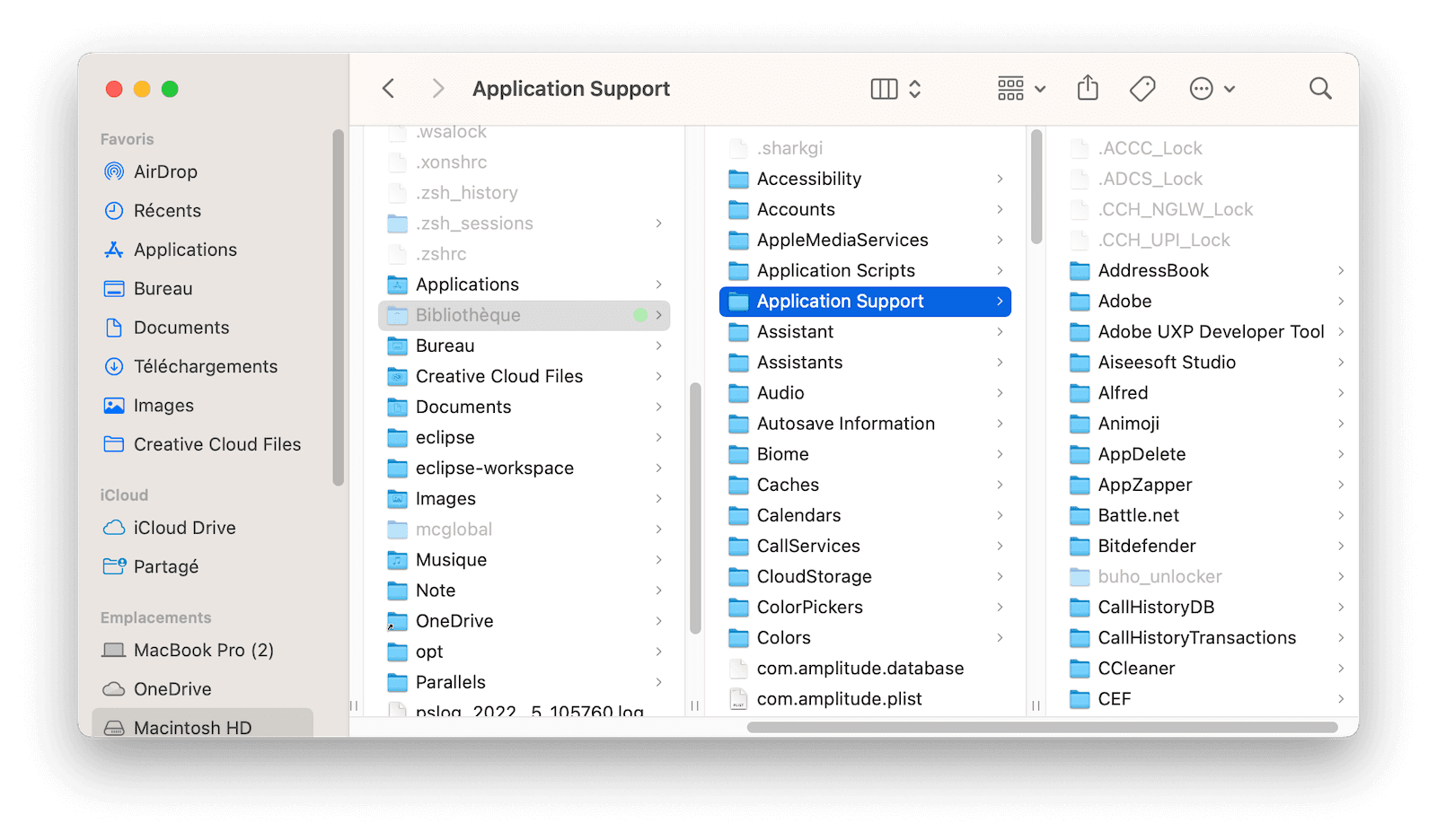 Désinstaller manuellement les fichiers associés d'une application