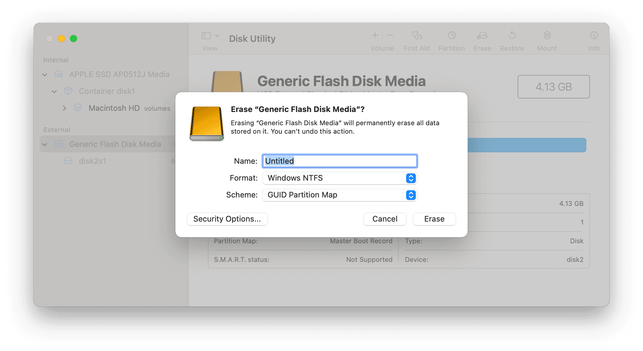 Comment formater USB à NTFS sur Mac