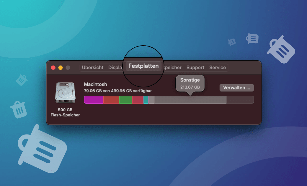 „Sonstige“ Speicher am Mac voll? So löschen Sie ihn