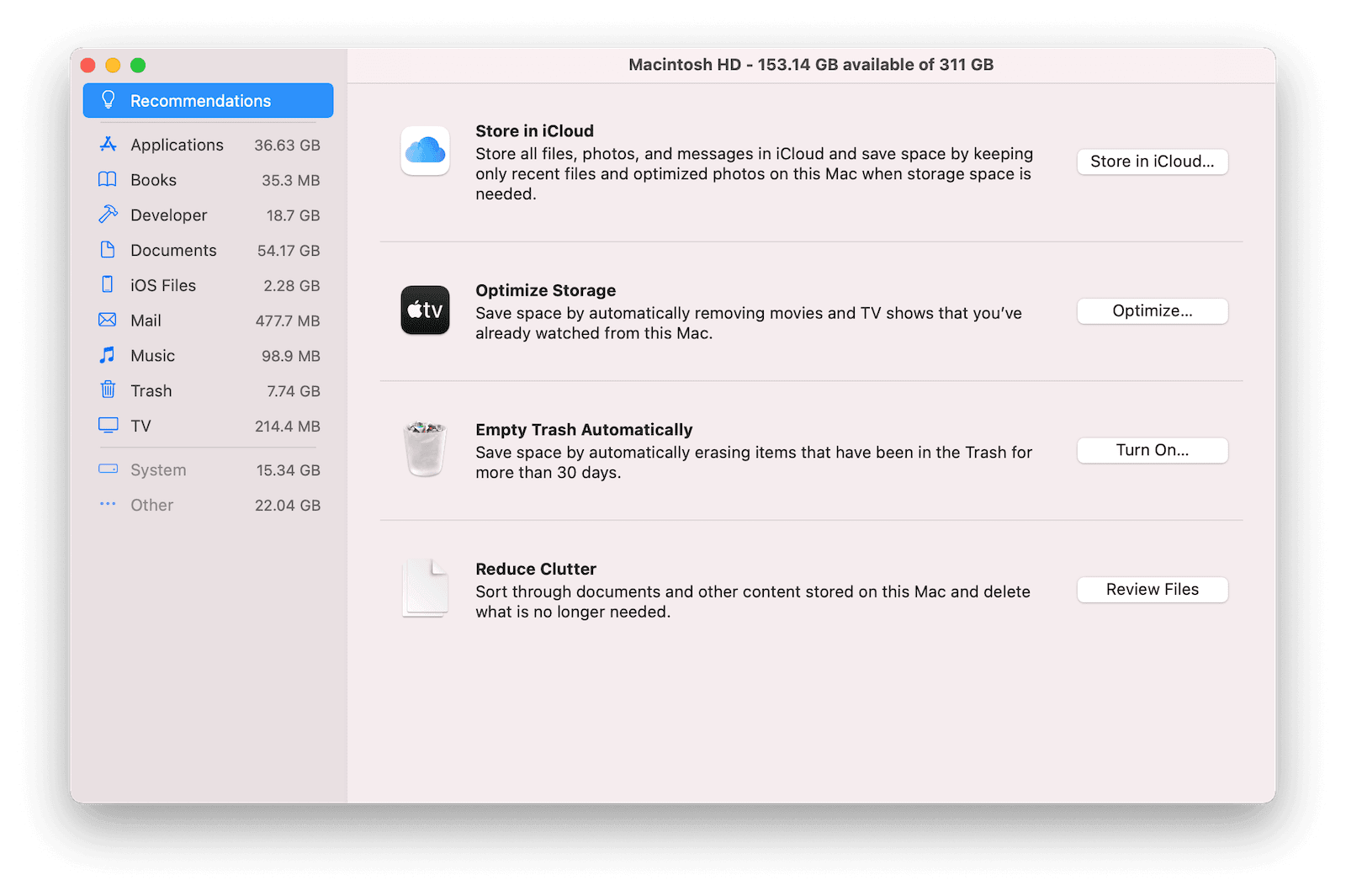 Optimize Mac Storage