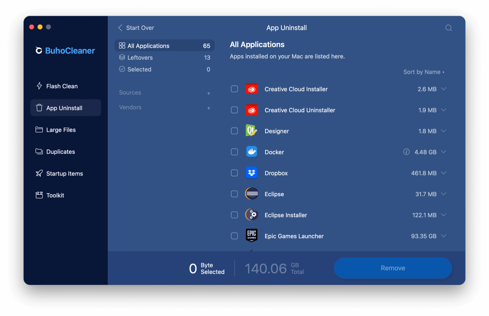 Uninstall Apps on Mac with BuhoCleaner