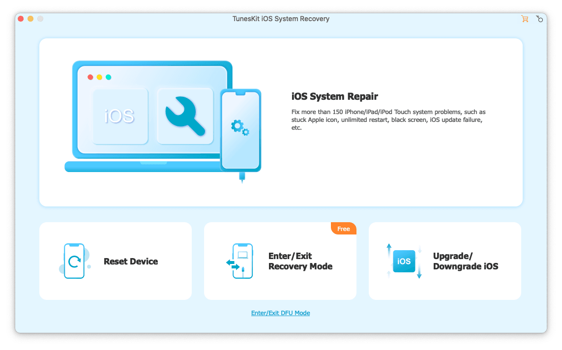 Best iPhone Repair Software - Tuneskit iOS System Recovery
