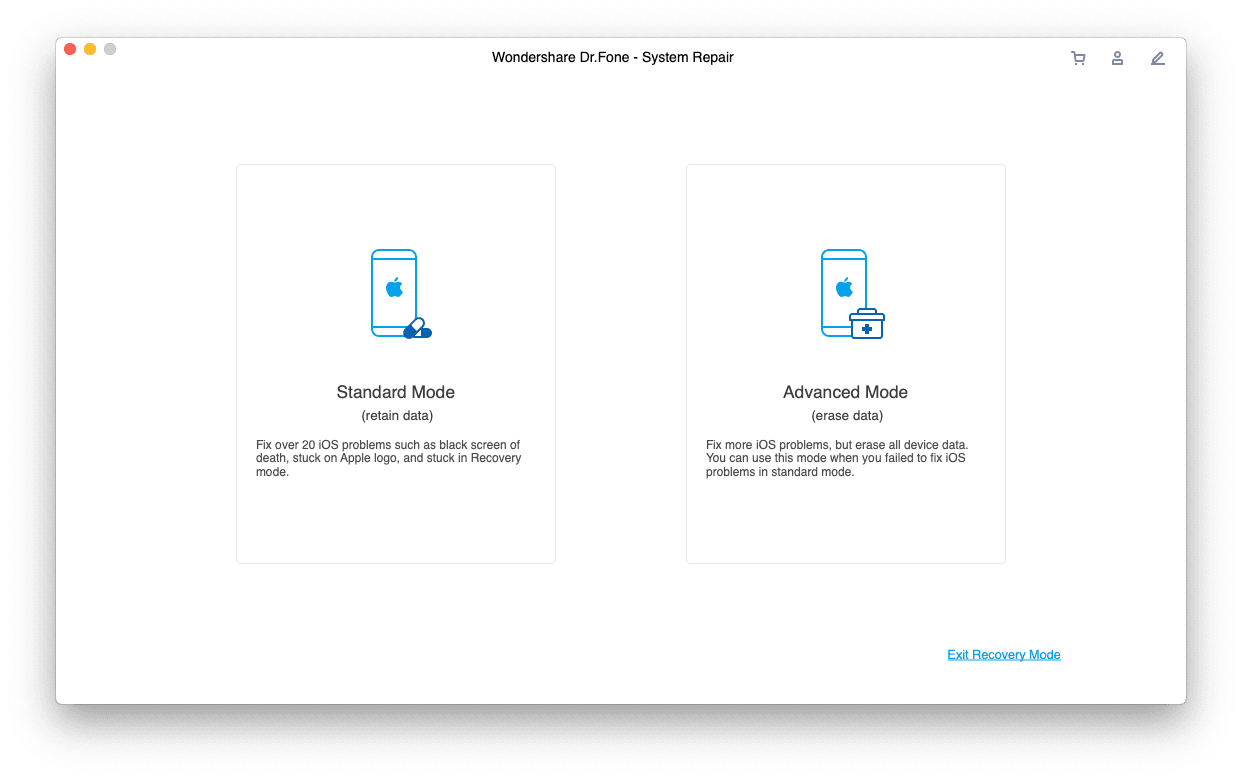 Best iPhone Repair Software - Wondershare Dr Fone System Repair