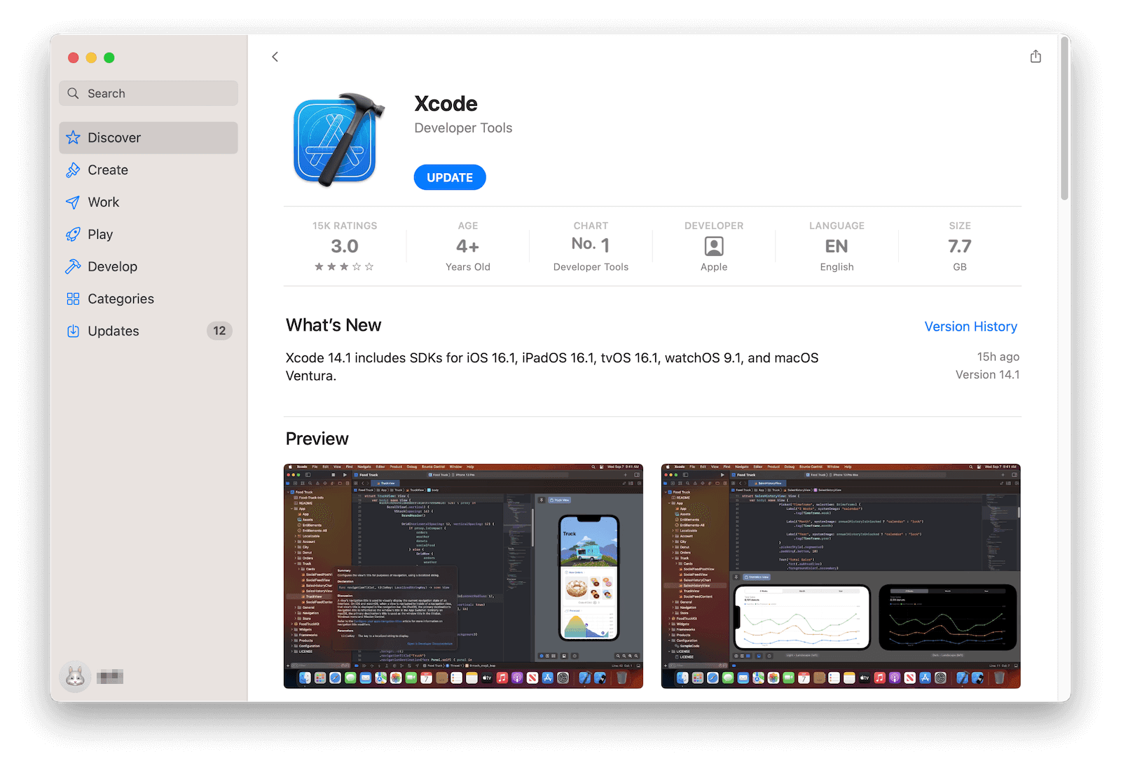 Configuration minimale requise pour Xcode