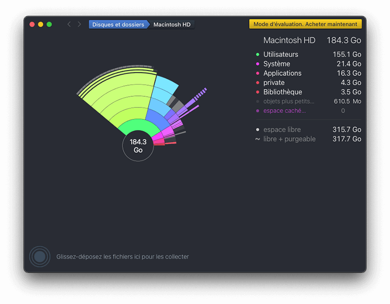 meilleurs logiciels de nettoyage et d'optimisation Mac - DaisyDisk