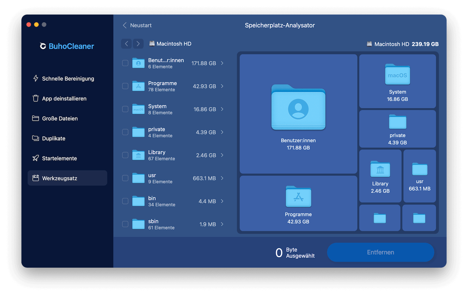 Besten Dateimanager für Mac - BuhoCleaner