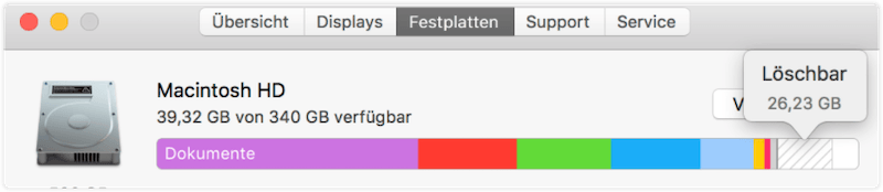 How to Check Purgeable Space on Mac