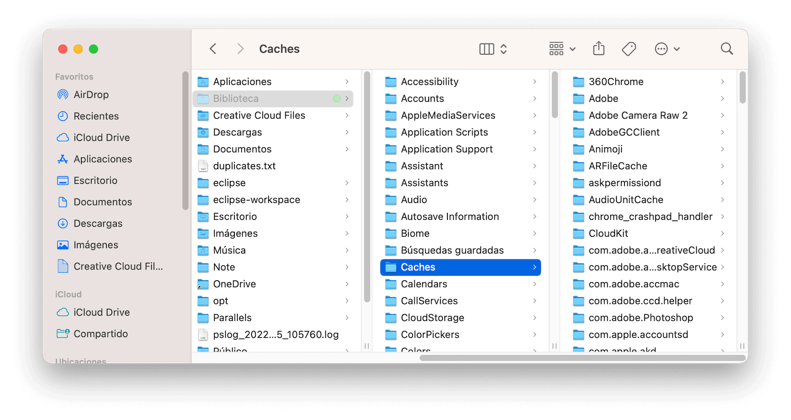 Borrar la caché en Mac