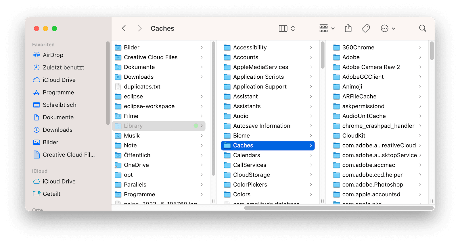 Cache auf dem Mac löschen