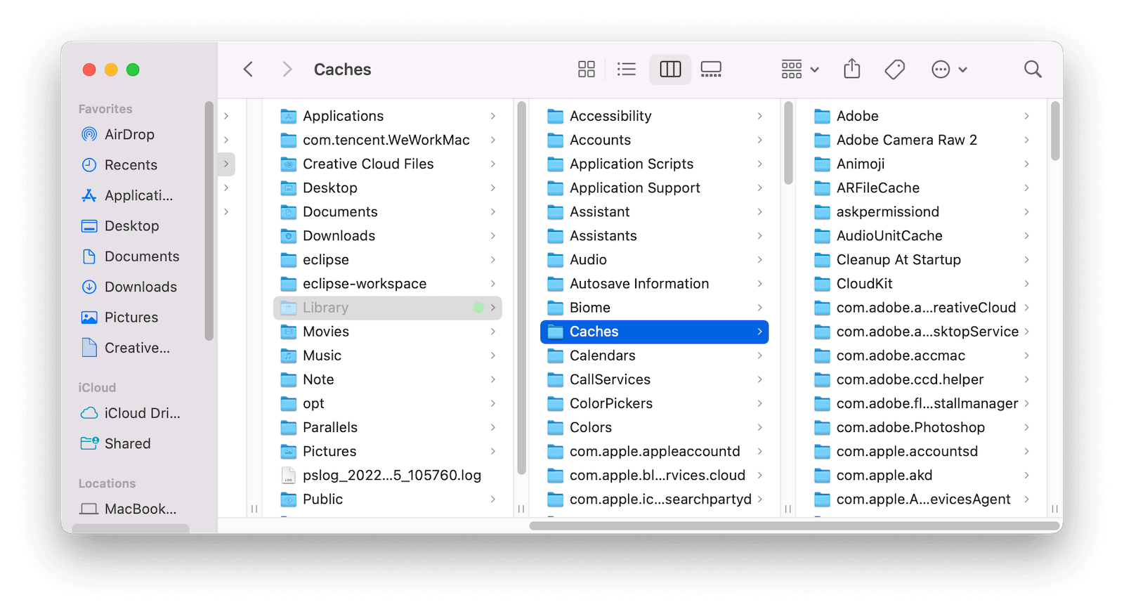 Manually Clear Caches on Mac