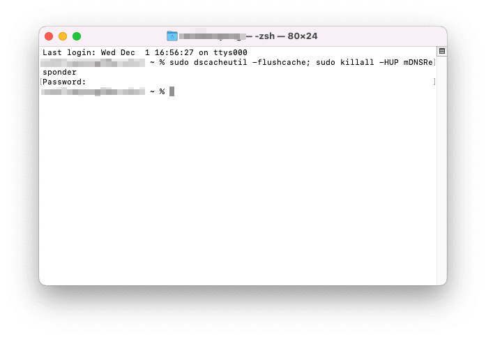 Clear DNS Cache on Mac with Terminal