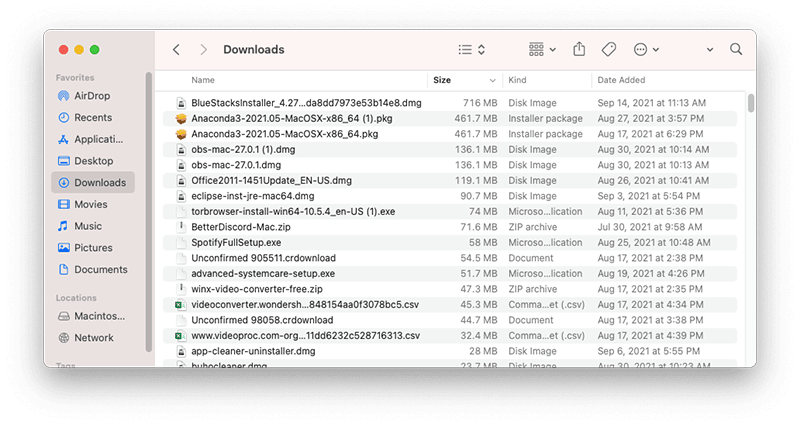 Clearn Your Downloads Folder