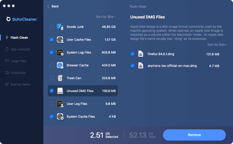 Delete DMG Files on Mac
