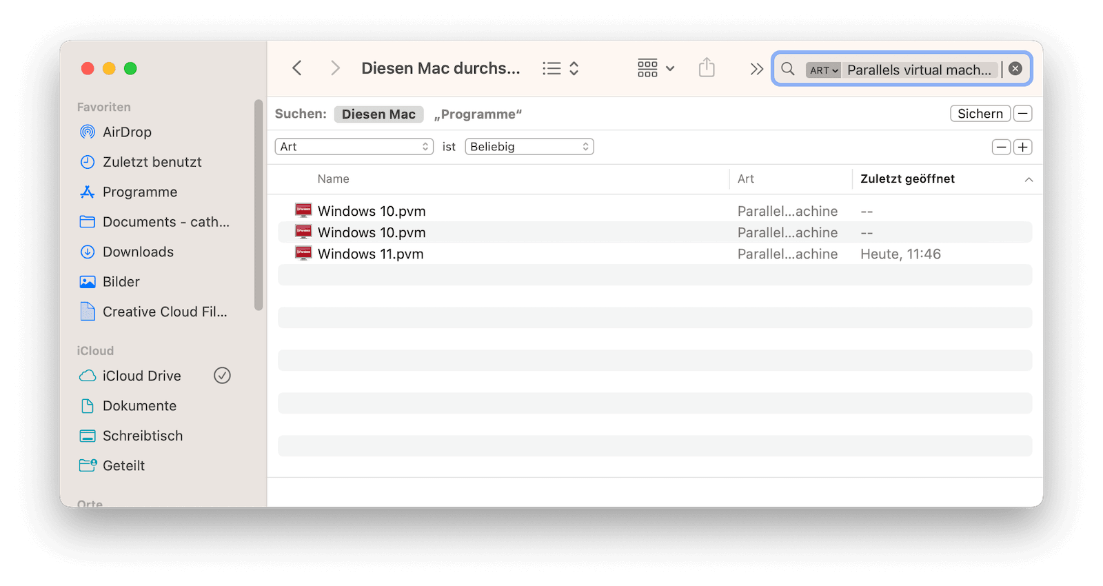 Delete Paralles Virutal Machines on Mac