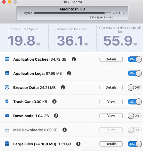 ベストMacクリーナーアプリと最適化ソフトウェア- Disk Doctor