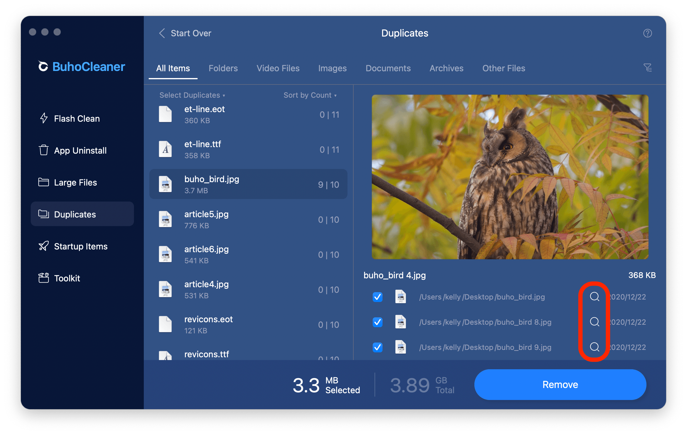 Delete Duplicated Files Step 6