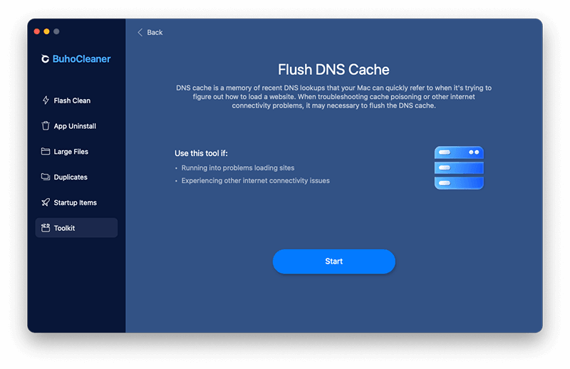 Flush DNS Cache on Mac with BuhoCleaner