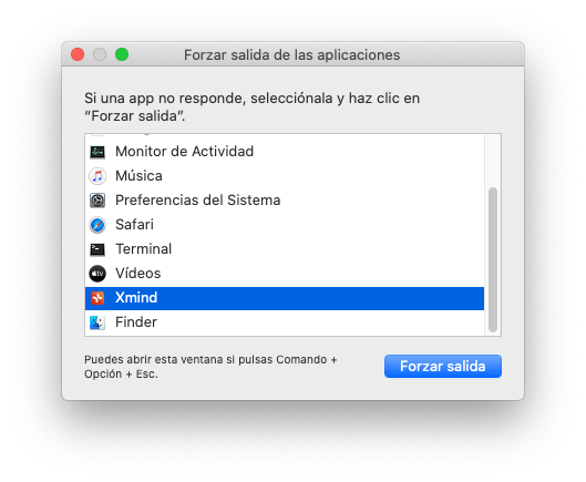 Force Quit the Problem App