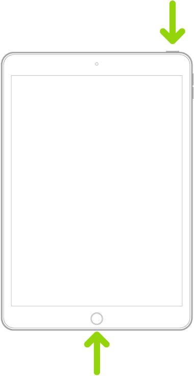 強制重啟有主畫面按鈕的 iPad