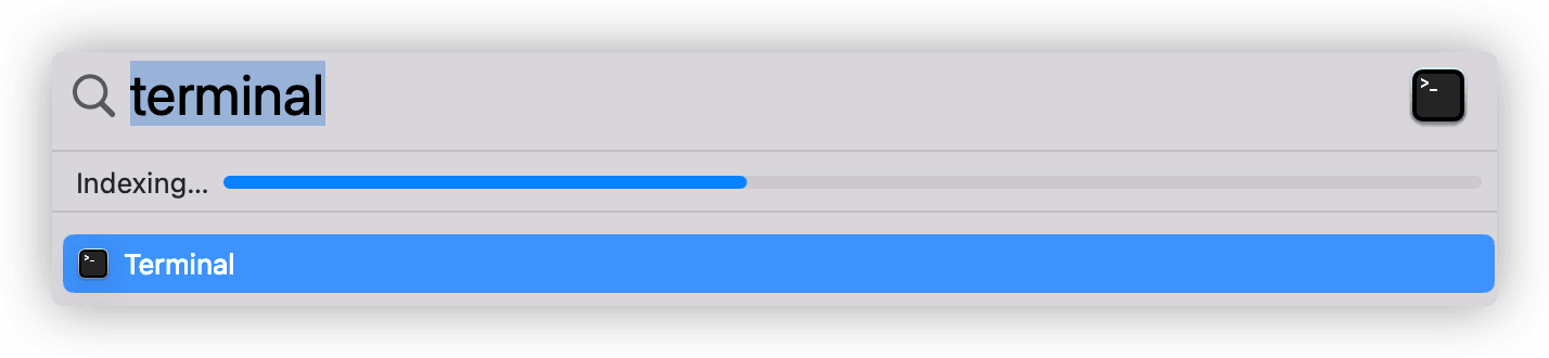 Spotlight is Indexing