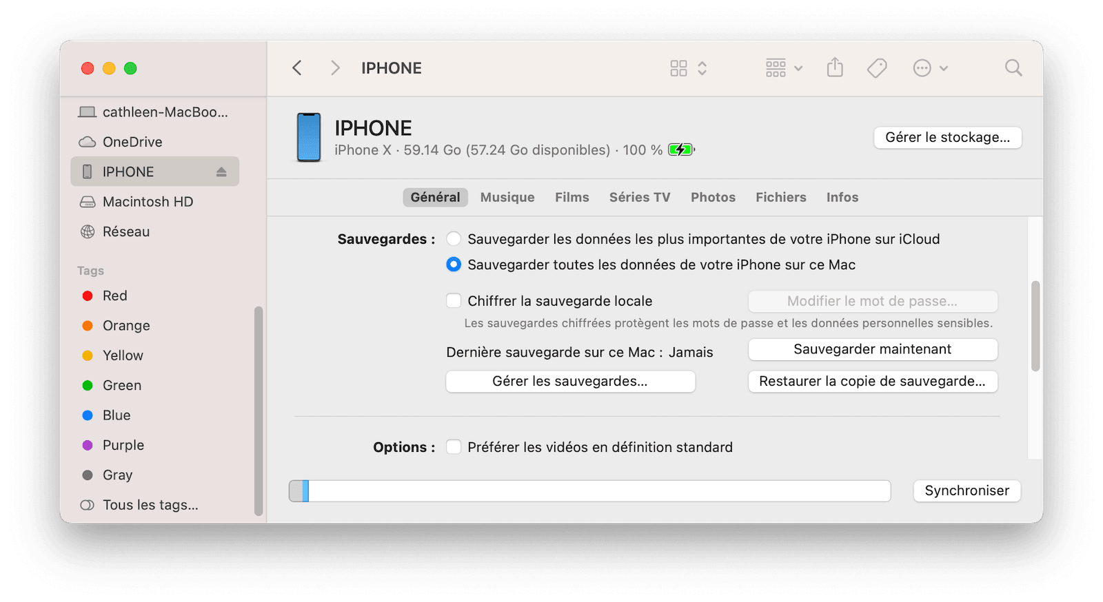 Supprimer les anciennes sauvegardes iOS