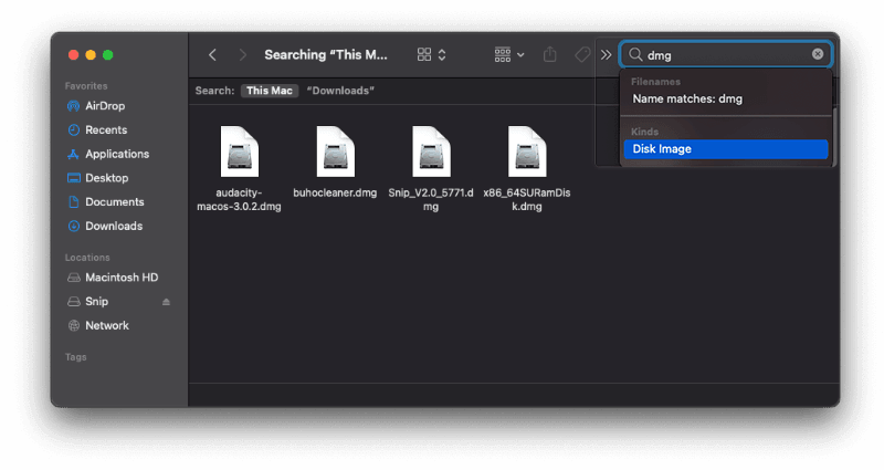 How to Find and Delete DMG Files Manually