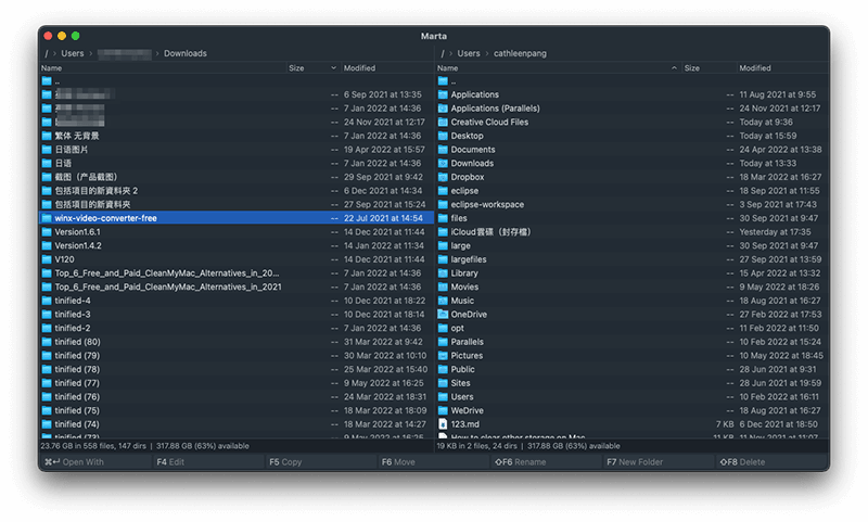 最佳 Mac 檔案管理軟體 - Marta