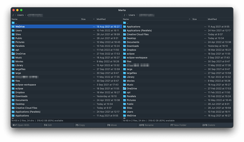 Best Mac File Manager - Marta