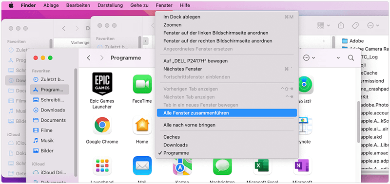 How to Merge Finder Windows