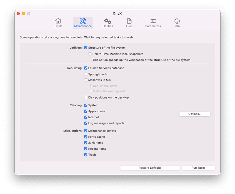 Best CleanMyMac Alternative - Onyx