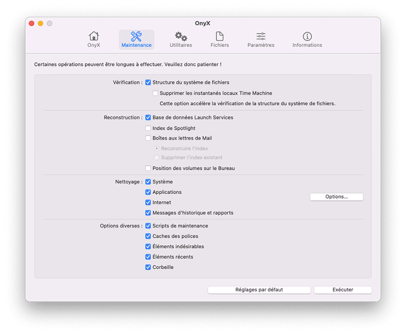 mejores alternativas a CleanMyMac - OnyX