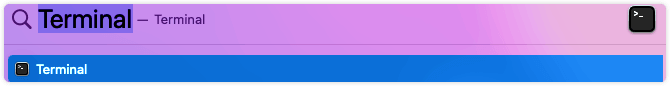Open Terminal
