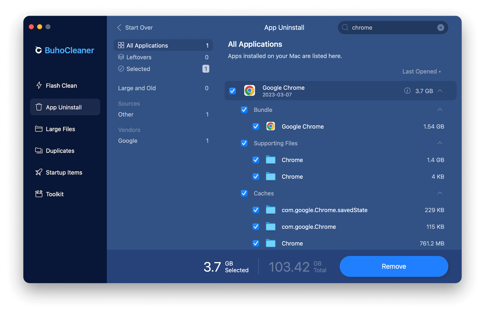 Quickly Uninstall Chrome Mac with BuhoCleaner