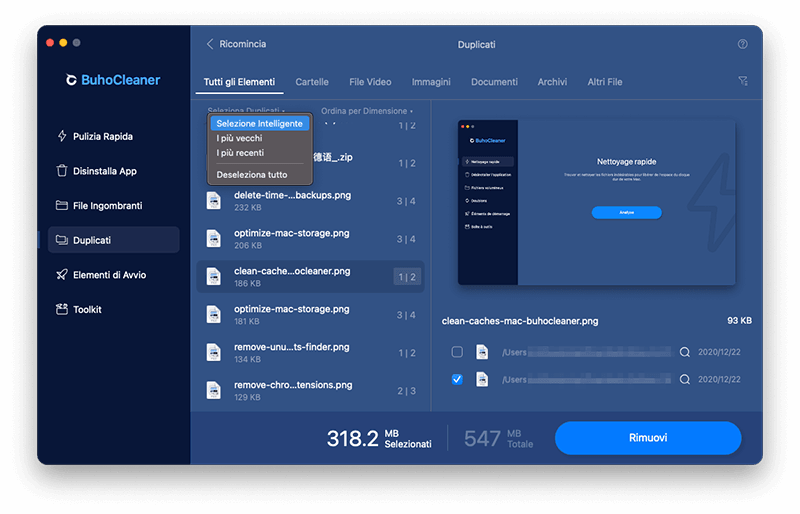 Find and Delete Duplicate Files with BuhoCleaner