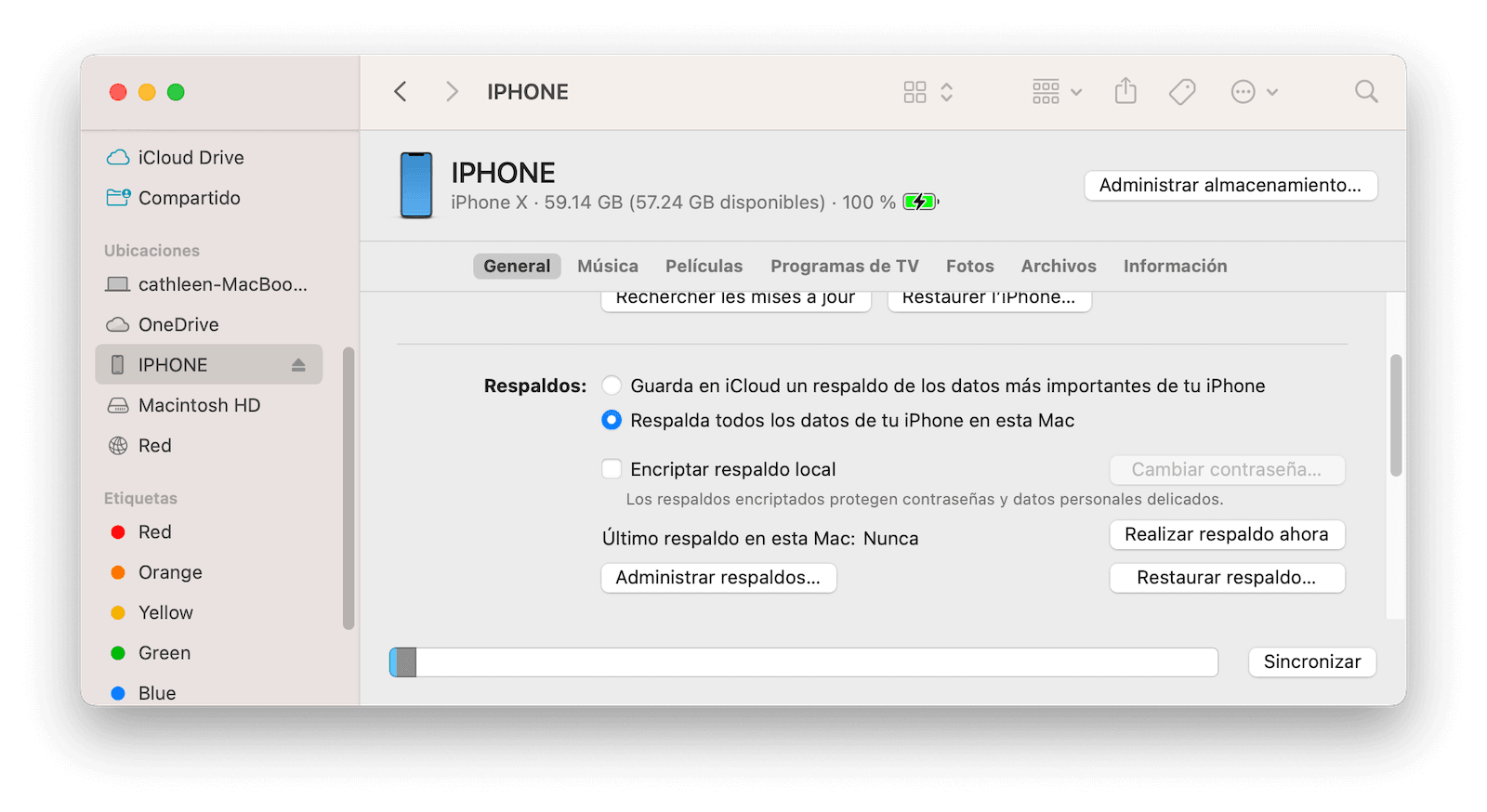 Eliminar las copias de seguridad antiguas de iOS
