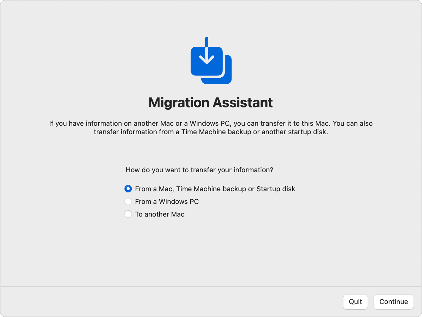 Restore Backup to Mac