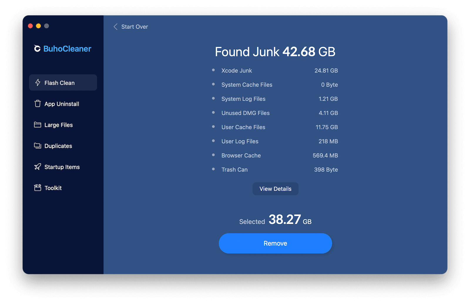 Scan for Junk Files with BuhoCleaner